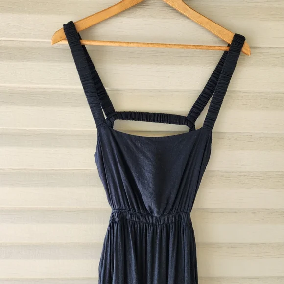 Abercrombie and Fitch black linen blend dress - Picture 4 of 13